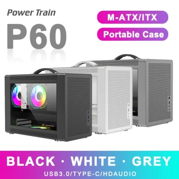 Power Train P60 M-ATX / ITX Portable computer or mediapc case