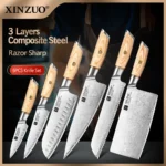 XINZUO 1-6PCS Pro Kitchen Knife Set
